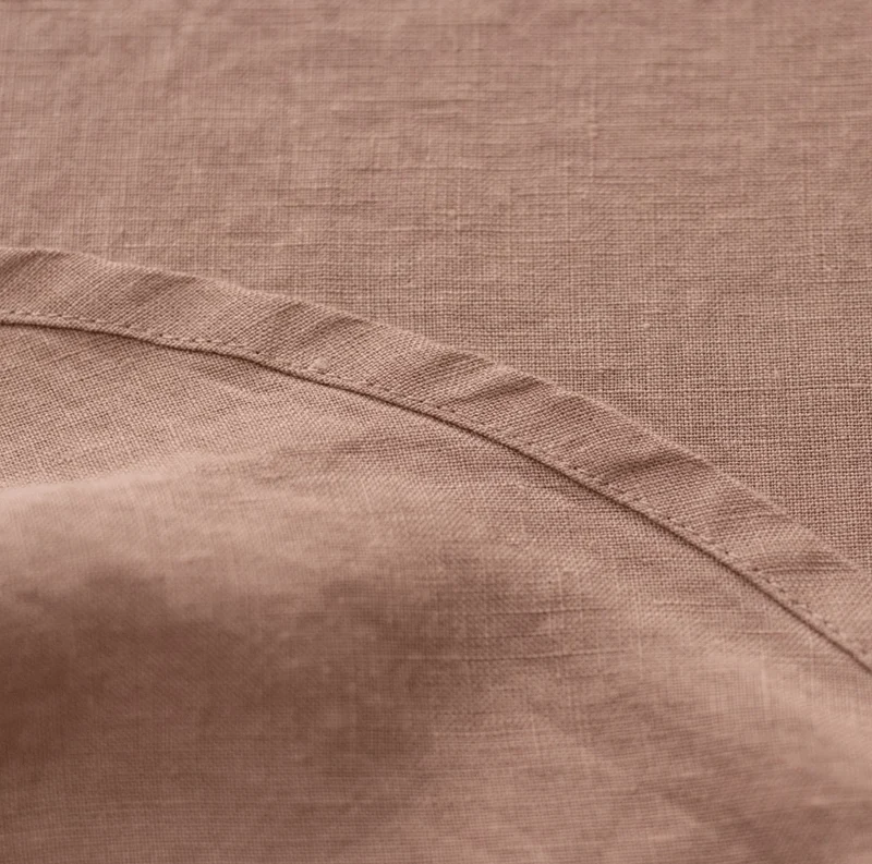 Tischdecke rund aus leichtem Leinen