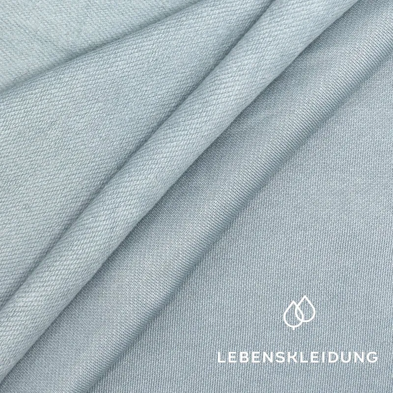 Re-Life Sweatstoff Baumwolle & recyceltes Polyester Cloud Blue - komplette Originalrollen