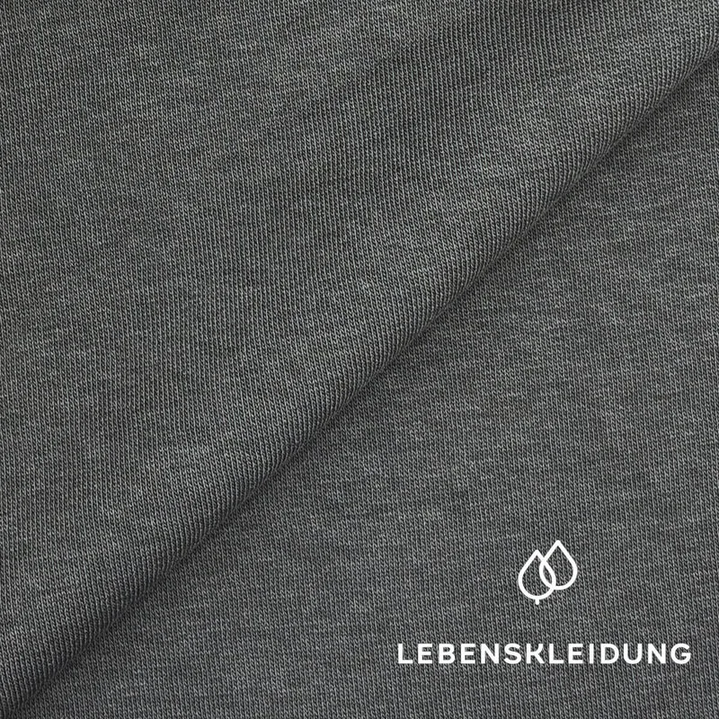Re-Life Sweatstoff Baumwolle & recyceltes Polyester Anthrazit - komplette Originalrollen