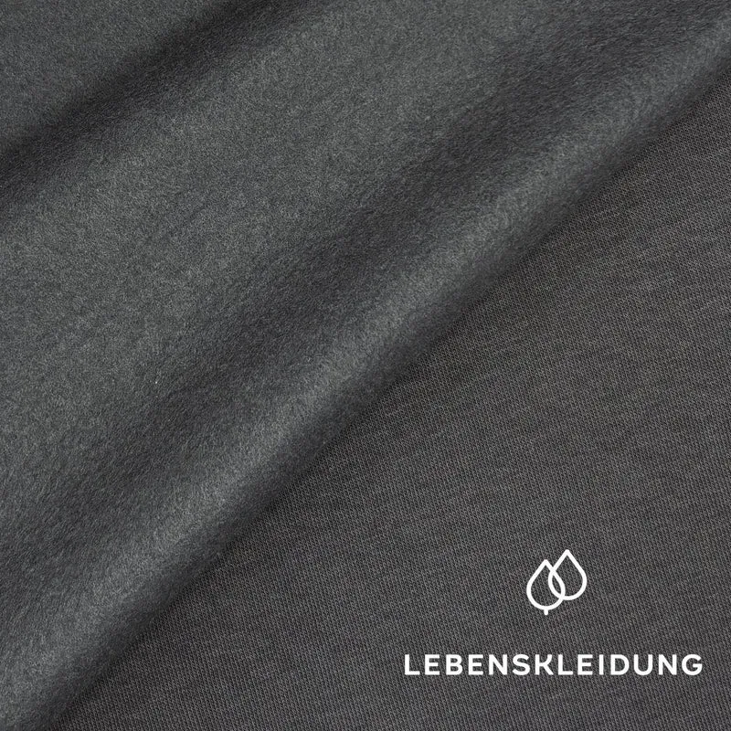 Re-Life Sweatstoff Baumwolle & recyceltes Polyester Anthrazit - komplette Originalrollen
