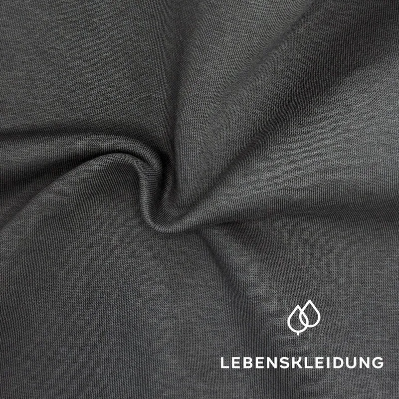 Re-Life Sweatstoff Baumwolle & recyceltes Polyester Anthrazit - komplette Originalrollen