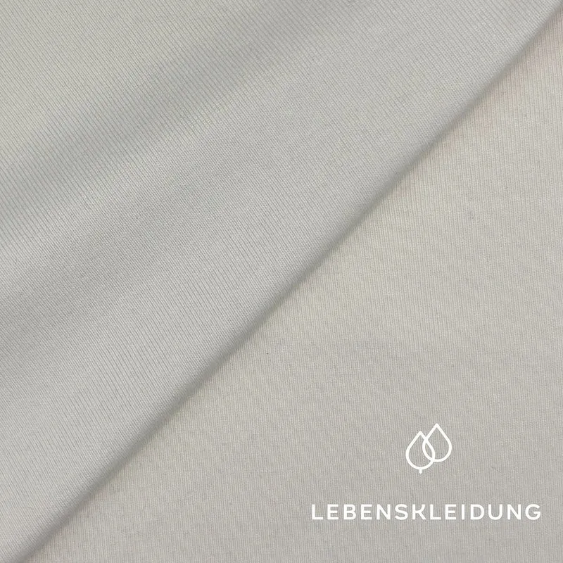 Re-Life Rib Bündchen 1x1 aus Baumwolle Off White
