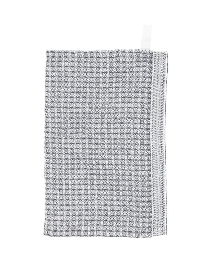 Spültuch / Gästetuch MAIJA - Weiß-Grau (25 x 32 cm)