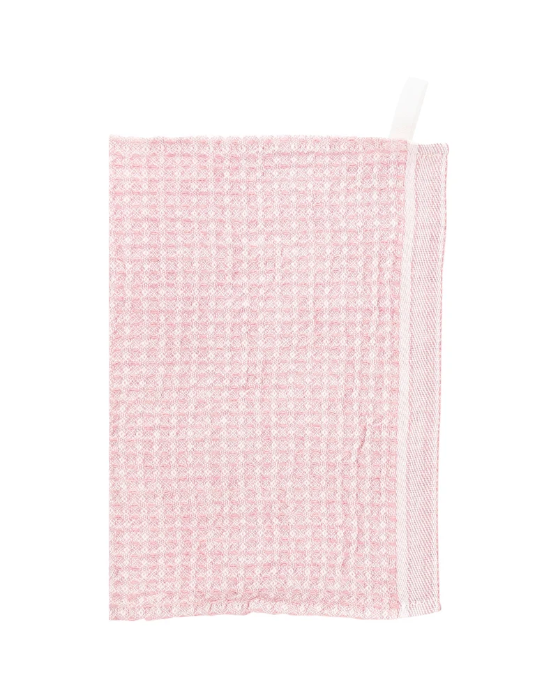 Spültuch / Gästetuch MAIJA - Weiß-Rosa (25 x 32 cm)