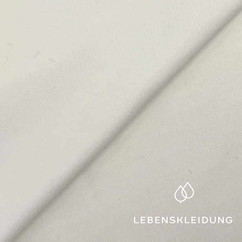 Re-Life French Terry aus Baumwolle Offwhite