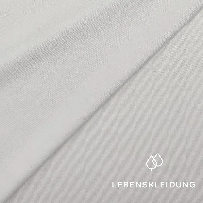 Re-Life Stretch Jersey aus Viskose Weiß
