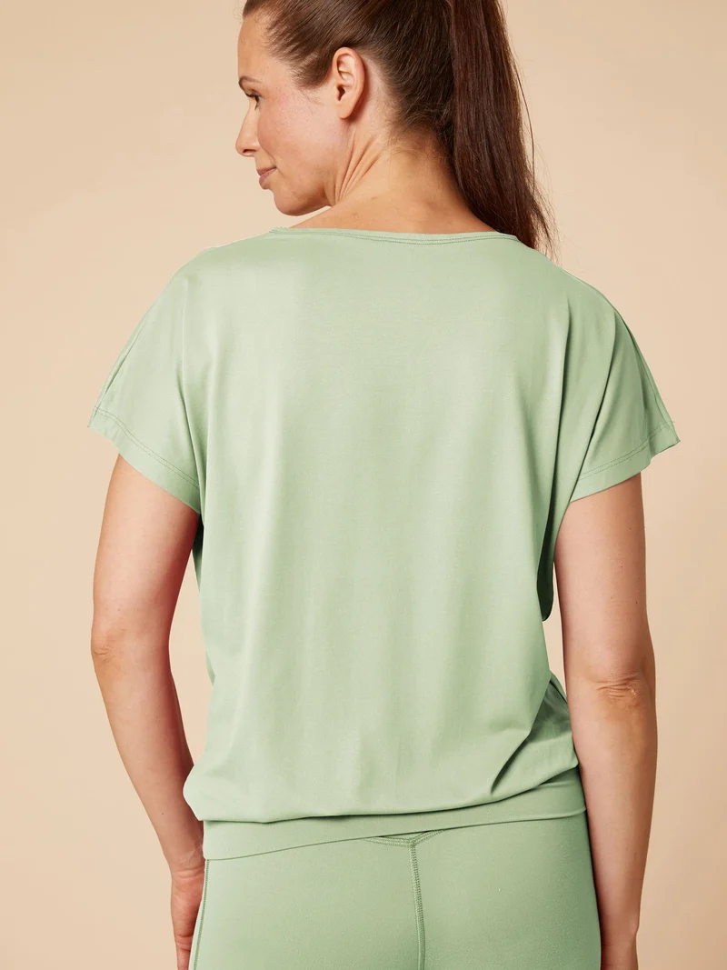 Re-Life Bio Baumwolle Stretch Jersey Stoff Hellgrün