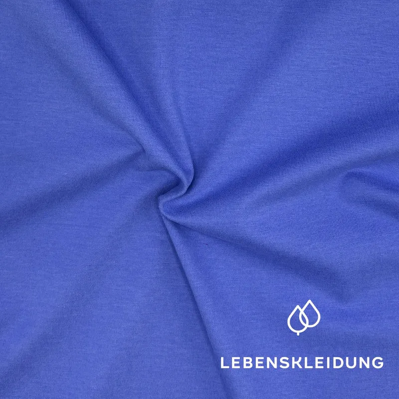 Re-Life Bio Baumwolle Stretch Jersey Stoff Azure Blue