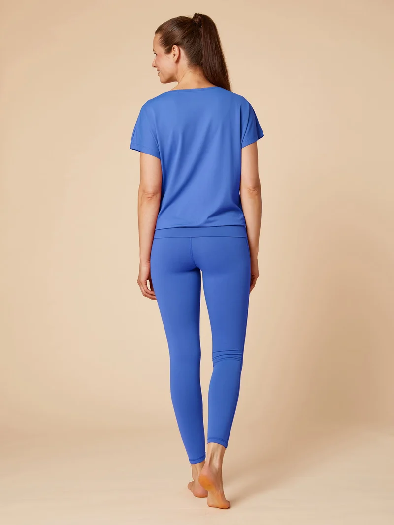 Re-Life Bio Baumwolle Stretch Jersey Stoff Azure Blue
