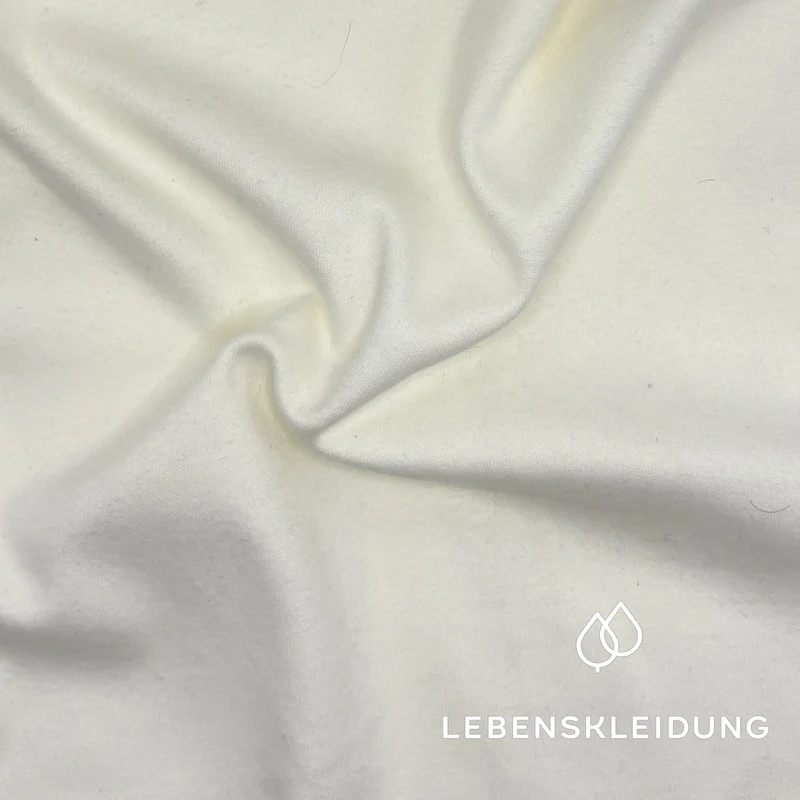 Re-Life Bio Baumwolle Interlock Stoff Creme