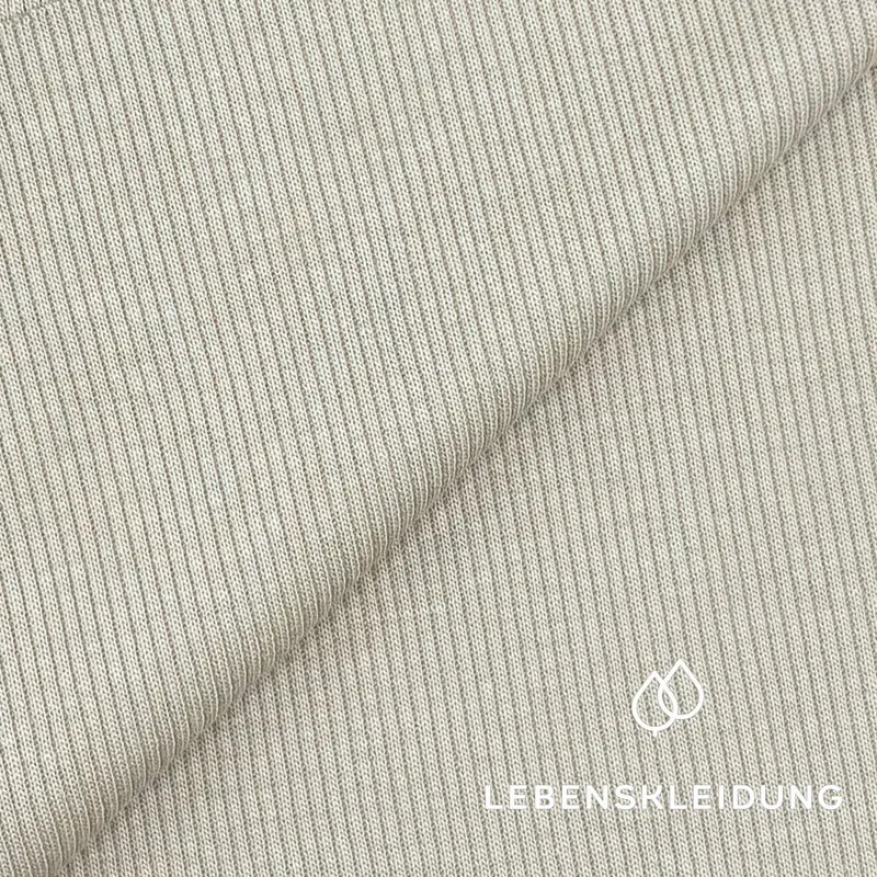 Re-Life Sweatstoff Baumwolle & recyceltes Polyester Taupe