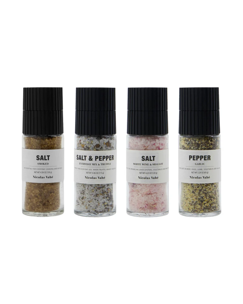 Geschenkbox Salt & Pepper "The Mixed Story" – 4-teiliges Gewürzset