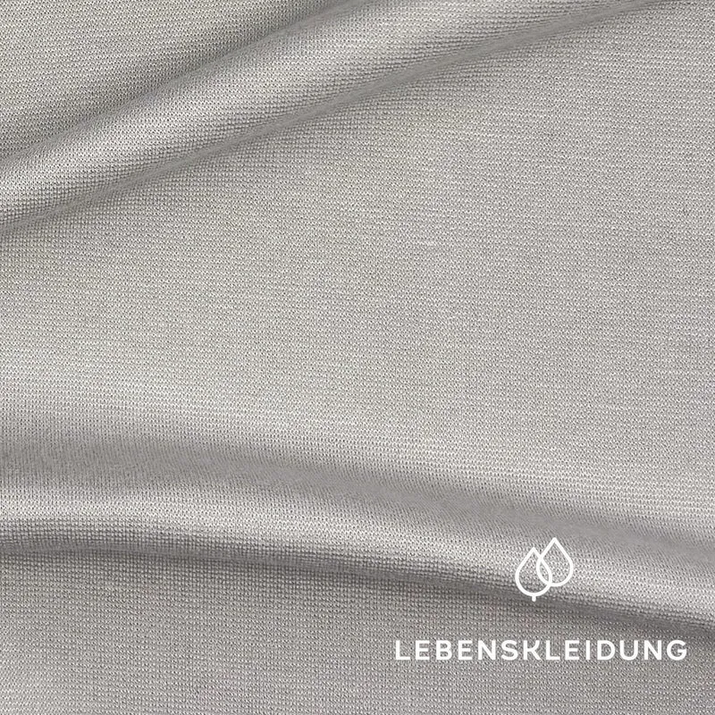 Re-Life Performance Interlock Stoff mit Ecovero Taupe