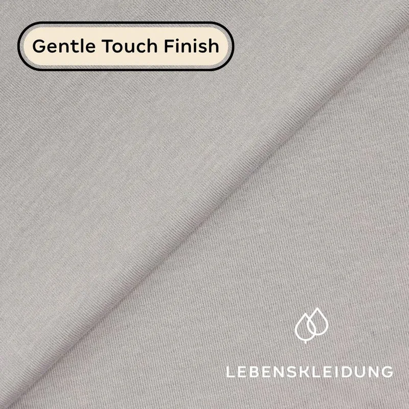 Re-Life Bio Baumwolle Stretch Jersey Stoff Taupe