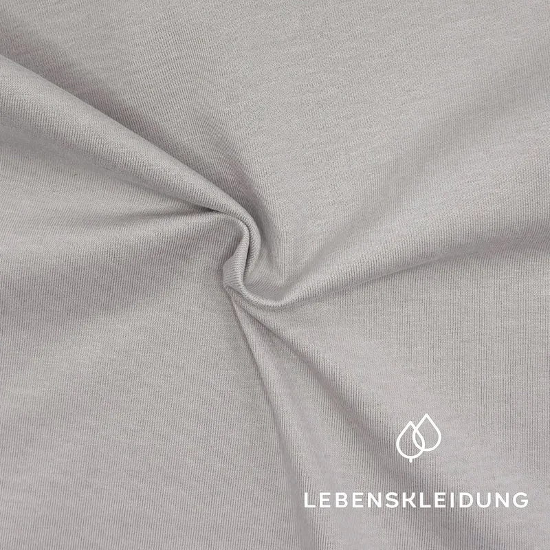 Re-Life Bio Baumwolle Stretch Jersey Stoff Taupe