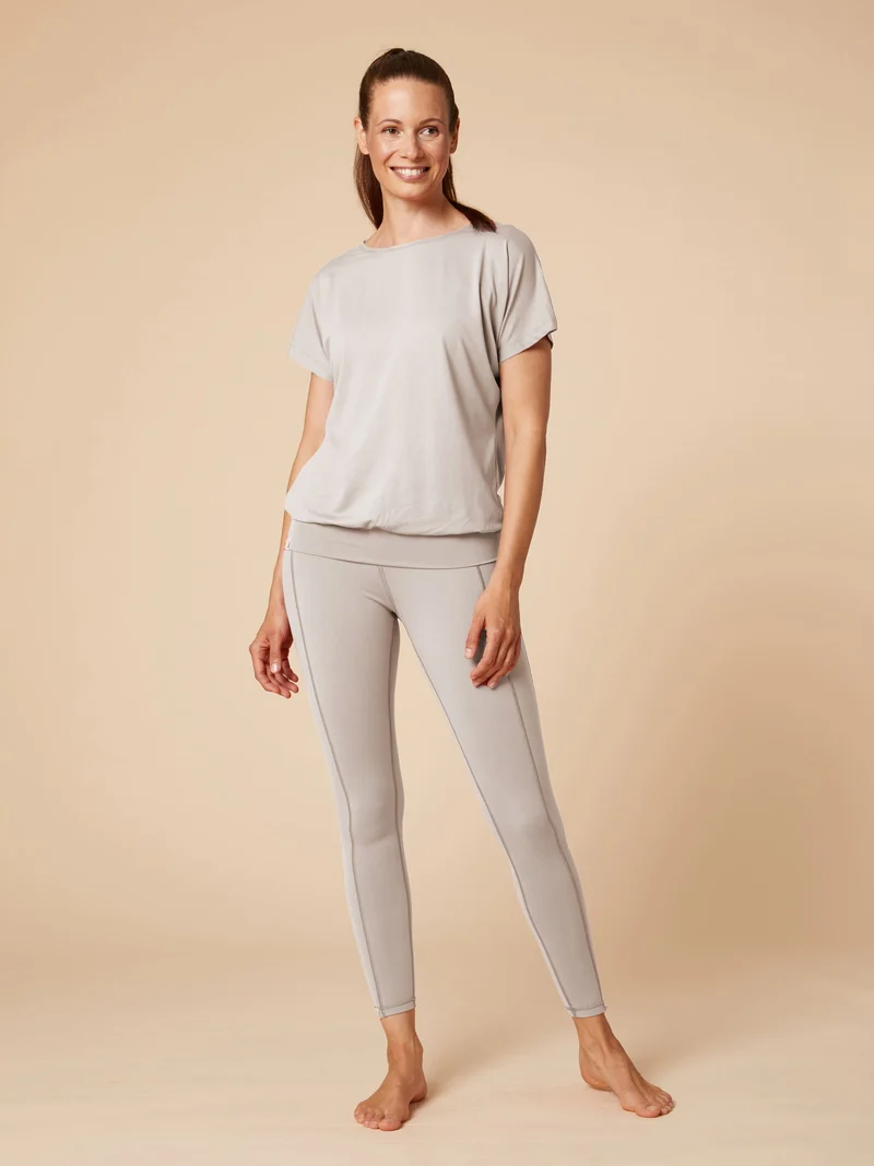 Re-Life Bio Baumwolle Stretch Jersey Stoff Taupe