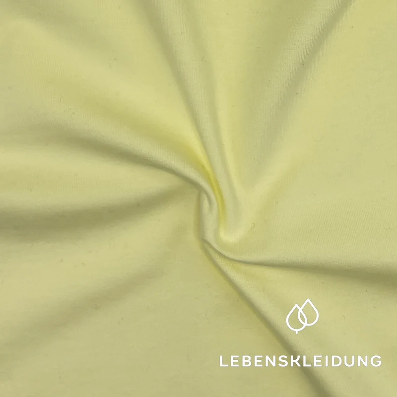Re-Life Bio Baumwolle Stretch Jersey Stoff Gelb