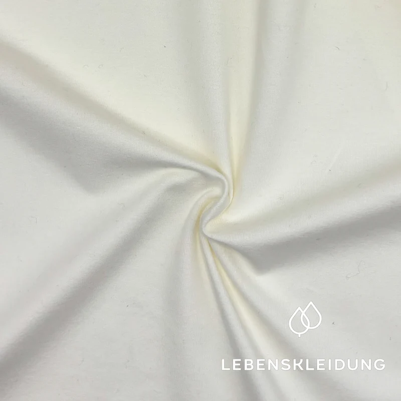 Re-Life Bio Baumwolle Stretch Jersey Stoff Creme