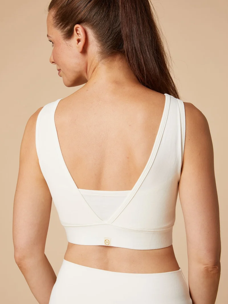 Re-Life Bio Baumwolle Stretch Jersey Stoff Creme