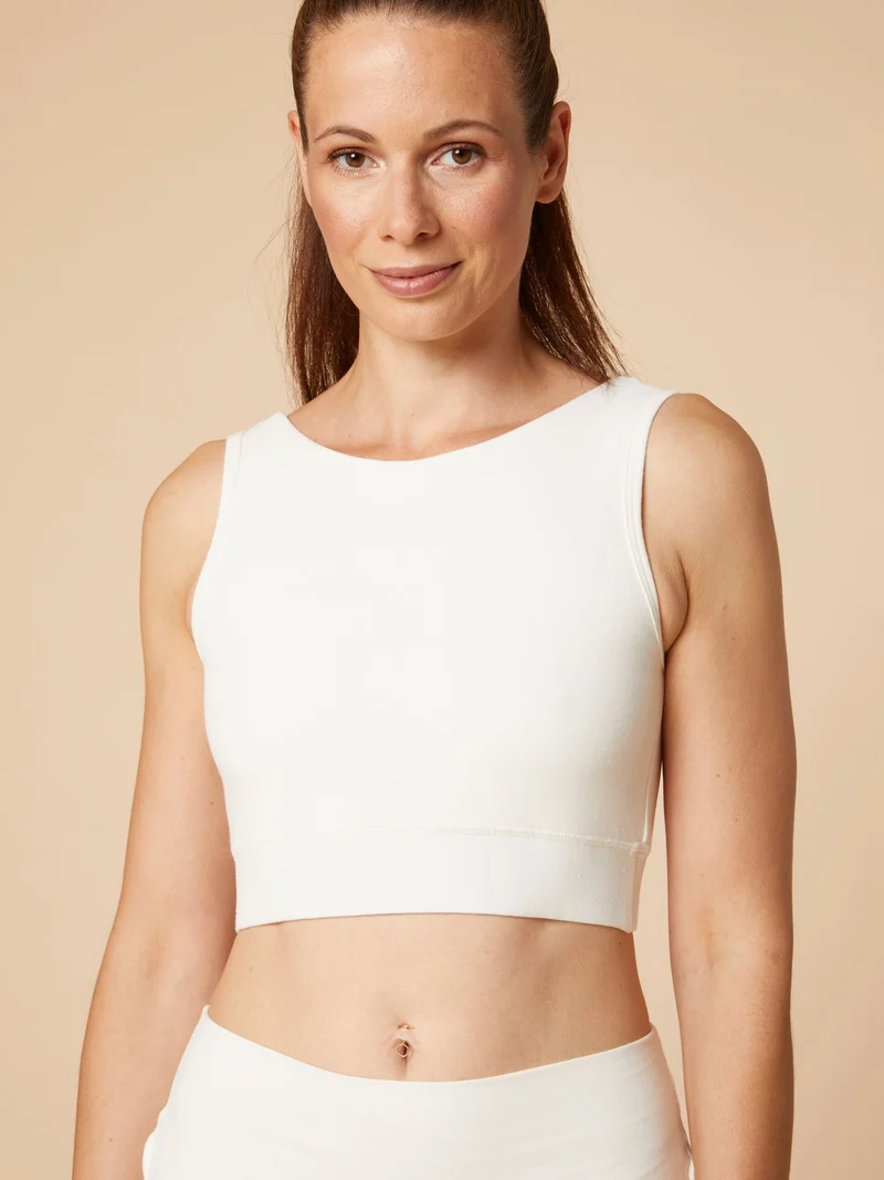 Re-Life Bio Baumwolle Stretch Jersey Stoff Creme