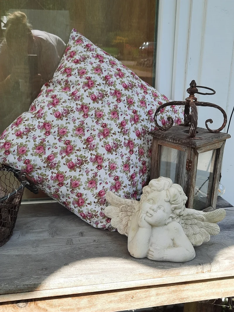 Dekostoff Rosen rosa * Ab 50 cm
