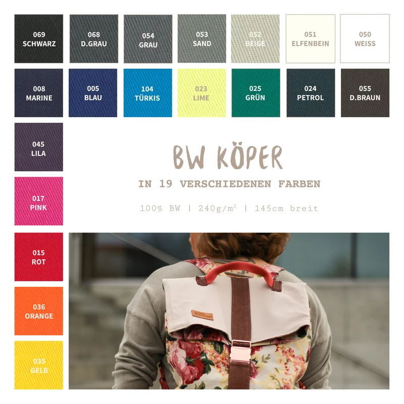 Baumwoll Köper * Ab 50 cm