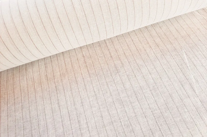 Geschirrtuch Leinen beige-weiß *Ab 50 cm