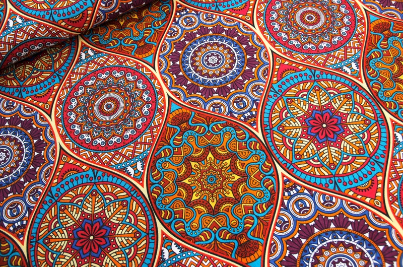 Dekostoff orientalisches Mandala *Ab 50 cm