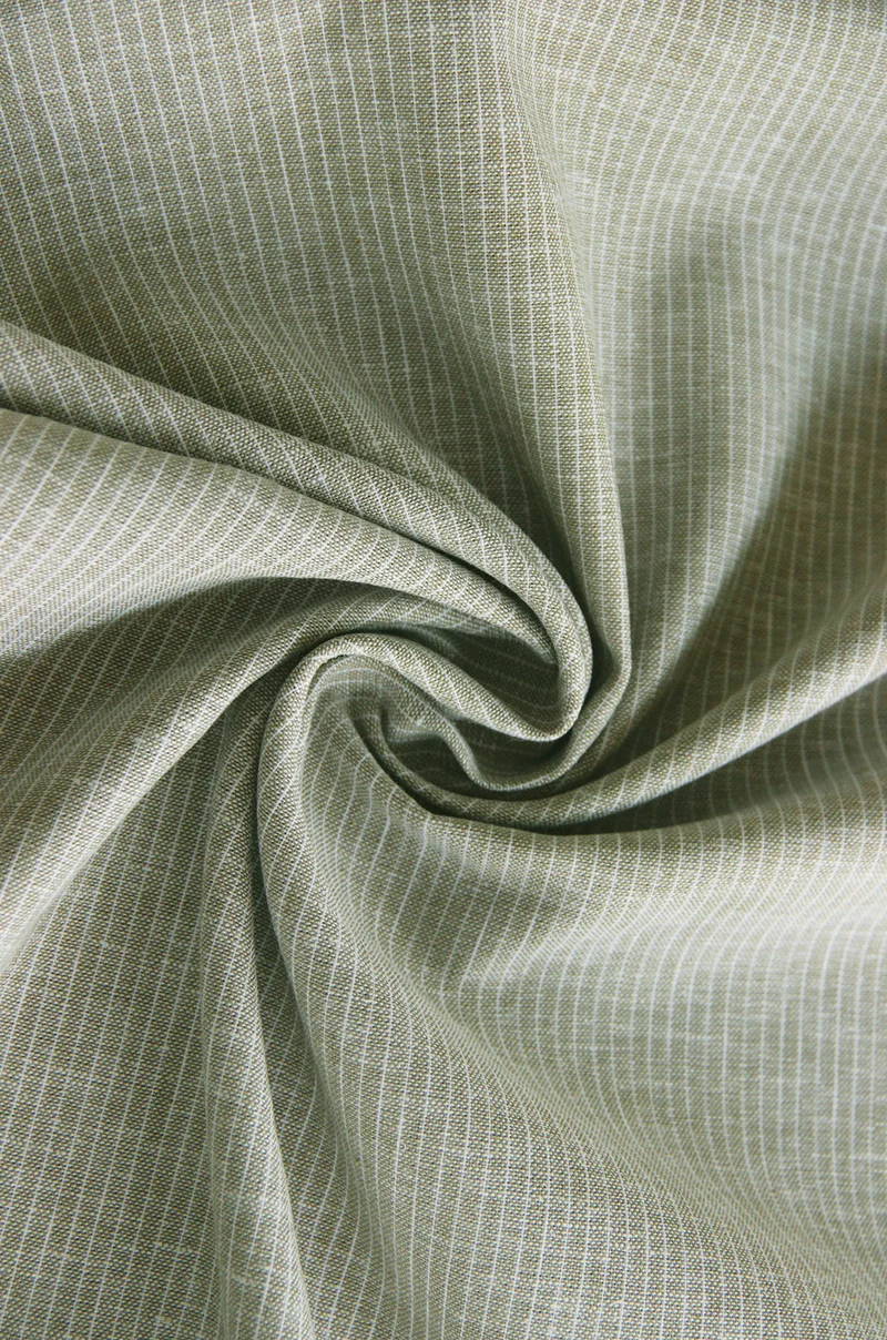 Halbleinen gemustert Feinstreifen * Ab 50 cm