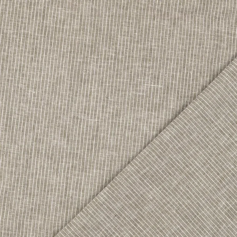 Halbleinen gemustert Feinstreifen * Ab 50 cm