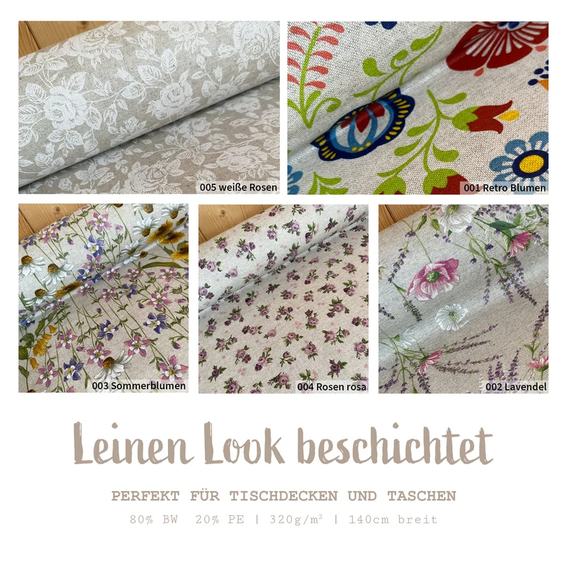 Halbpanama beschichtet | Wasserabweisend * Ab 50 cm