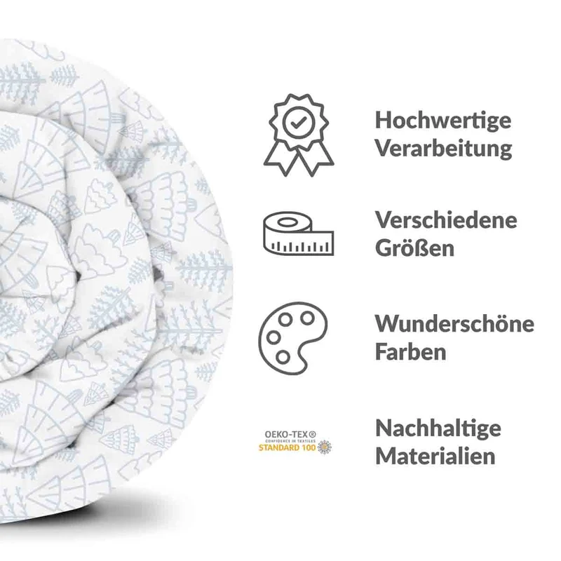 Therapiedecken Bettwäschen Set zarter Wald