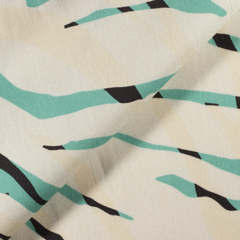 Re-Life Tencel Twill - Green Print