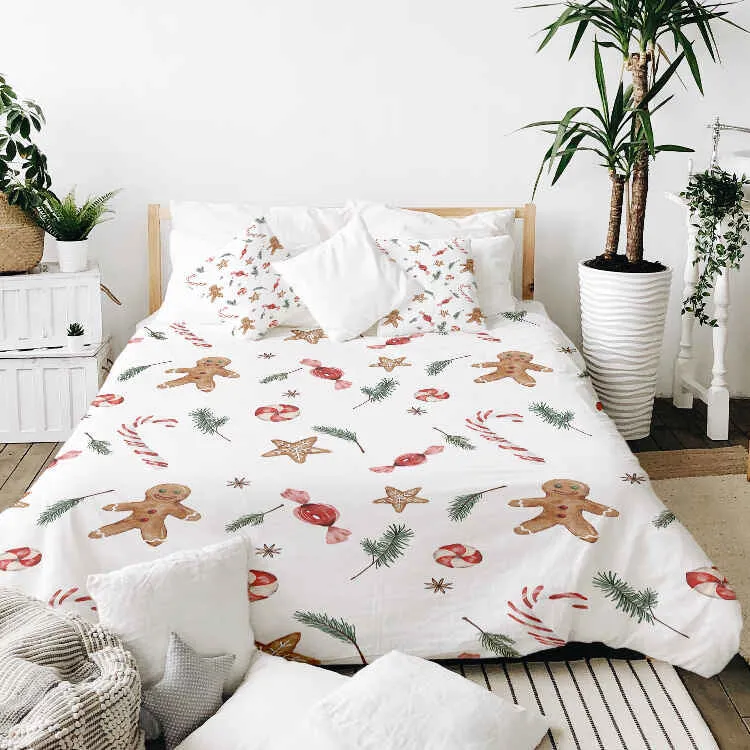 Therapiedecken Bettwäschen Set weiße Weihnachtszeit