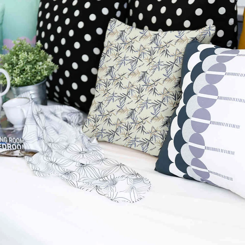 Gesundheitskissen Blattmuster Beige