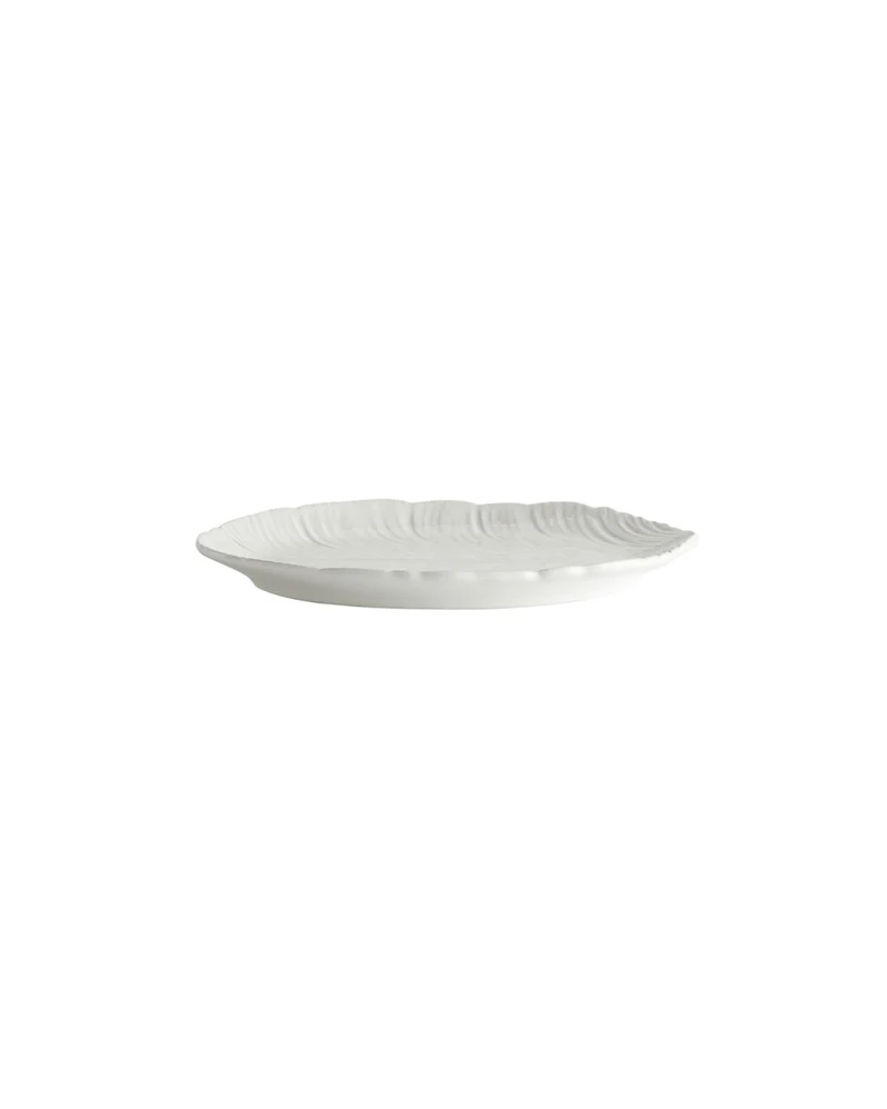 Kuchenteller PURE LEAF - Weiß (18 x 22 cm)
