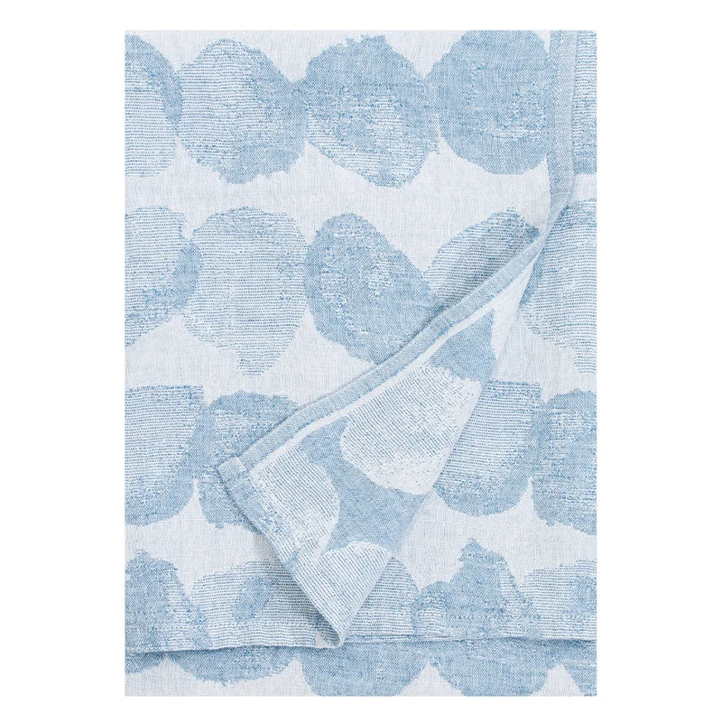Strandtuch aus Leinen SADE - white-rainy blue (95 x 180 cm)