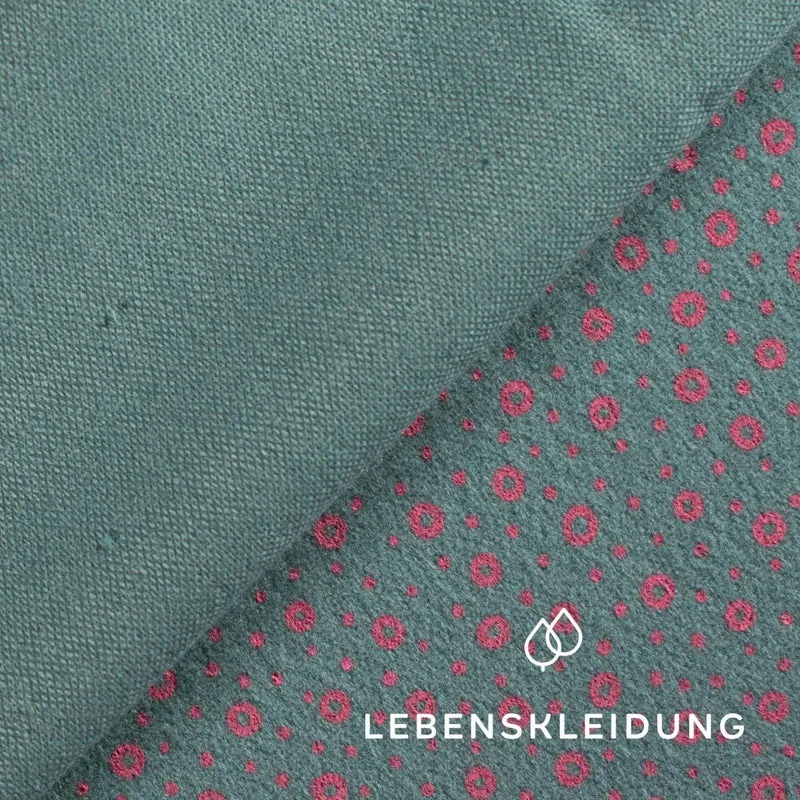 Bio Flanell - Kringel Grün