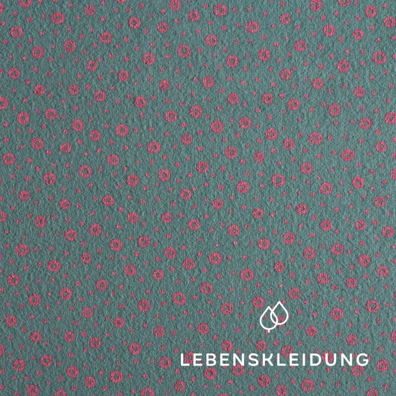 Bio Flanell - Kringel Grün