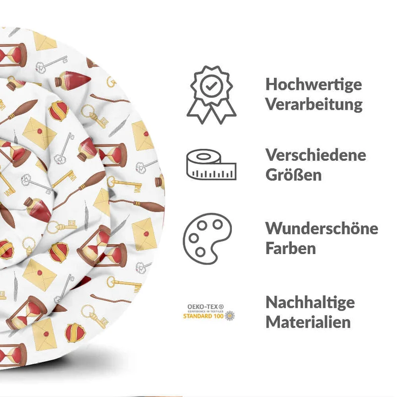 Therapiedecken Bettwäschen Set Weiß Magic