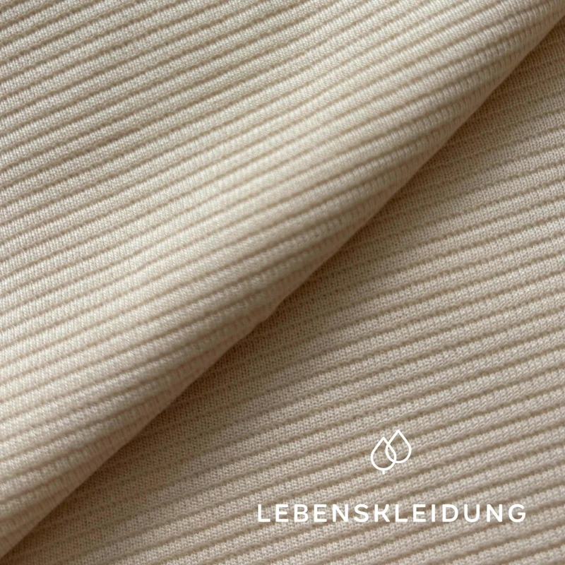 Re-Life Ripped Interlock Lyocell - Beige