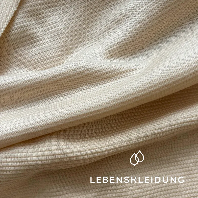 Re-Life Ripped Interlock Lyocell - Beige