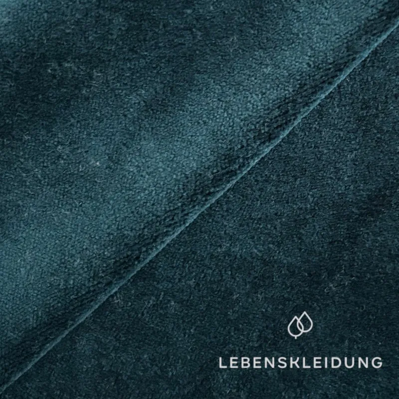 Re-Life Weicher Bio-Baumwolle Nicki Velour - Petrol