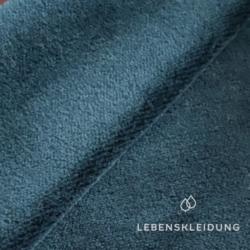 Re-Life Weicher Bio-Baumwolle Nicki Velour - Petrol