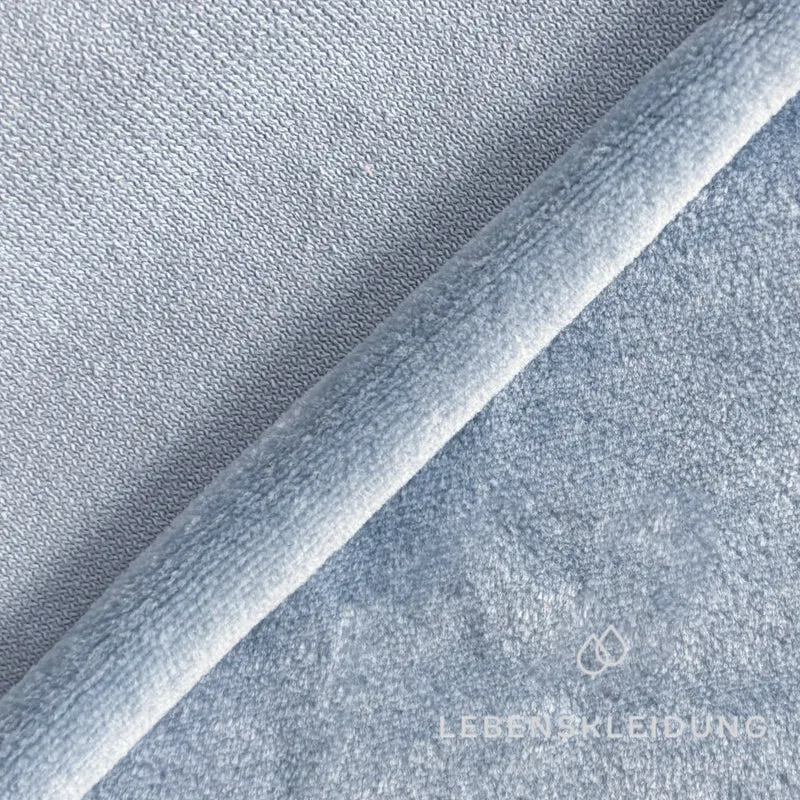 Re-Life Weicher Bio-Baumwolle Nicki Velour - Aquamarine