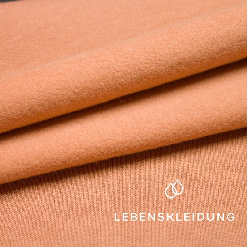 Bio Sweat Stoff gerauht - Cedar