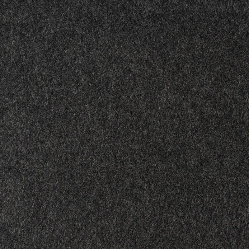 Re-Life Fleece Stoff - Schwarz meliert