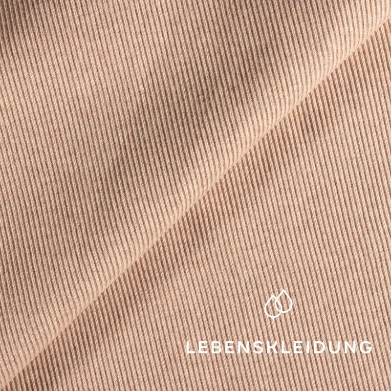 Re-Life RIB 2x1 (Bündchen) Stoff - Nude meliert