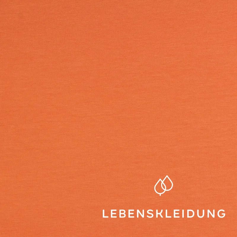 Bio Stretch Jersey Stoff - Apricot Sunset