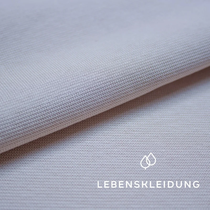 Bio Bündchen Stoff - Light Taupe